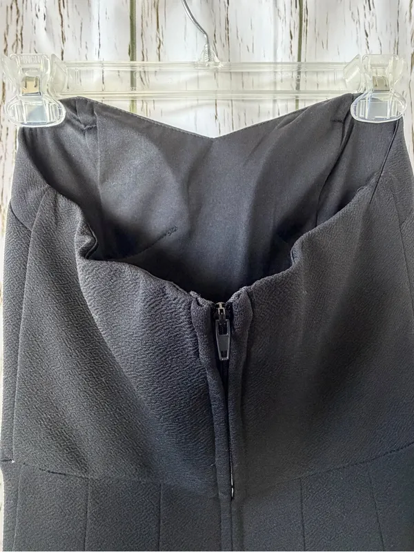 Teeze Me Black Strapless Mermaid Dress - Image 4