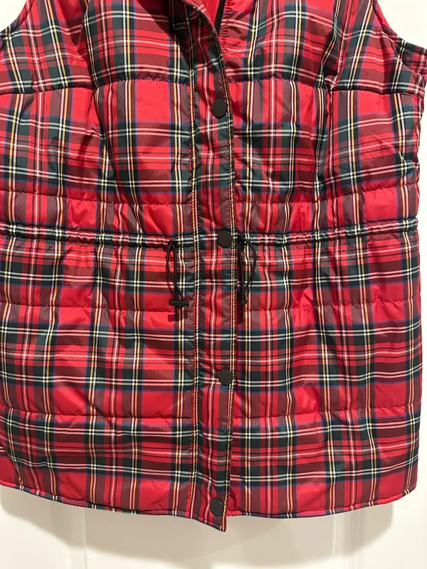 Belle by Kim Gravel NWOT Tartan Plaid Vest - Image 3
