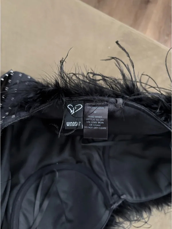 Windsor Feather Bustier Top - Image 3
