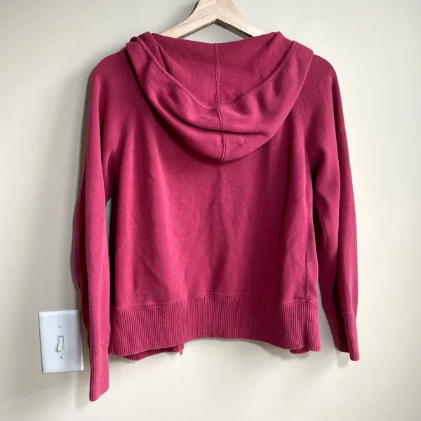 Ann Taylor cotton LOFT y2k bella twilight cropped full zip cardigan‎ women's M - Image 5