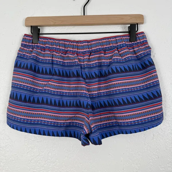 Patagonia Women's Barely Baggies Shorts Aztec Print Size Small - Image 2