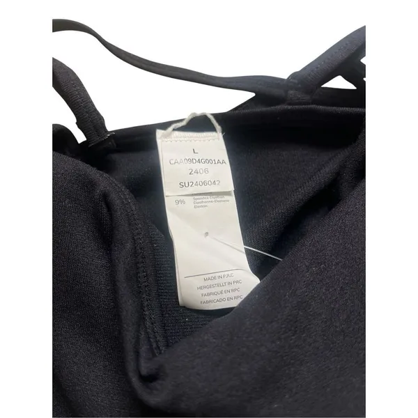 Cupshe skirted swim tankini top black sz Large NWT - Image 3