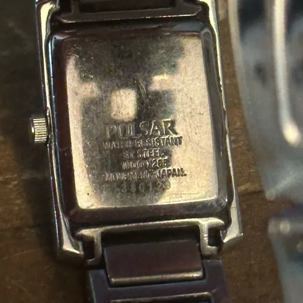 Vintage Pulsar stainless steel cubic zirconia watch - Image 4