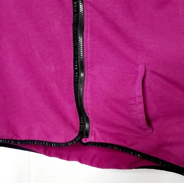 PINK - Victoria's Secret zip up hooded sweatshirt sz M - Image 6