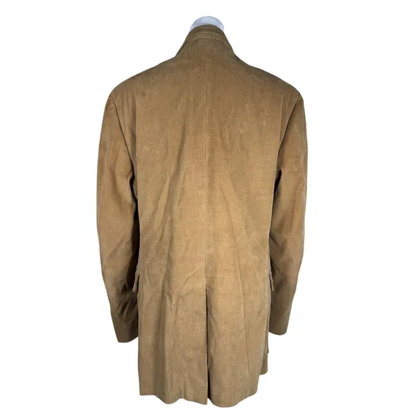 Vintage ‘80s Jordache Tan Corduroy 100% Cotton Single Breasted Blazer - Image 6