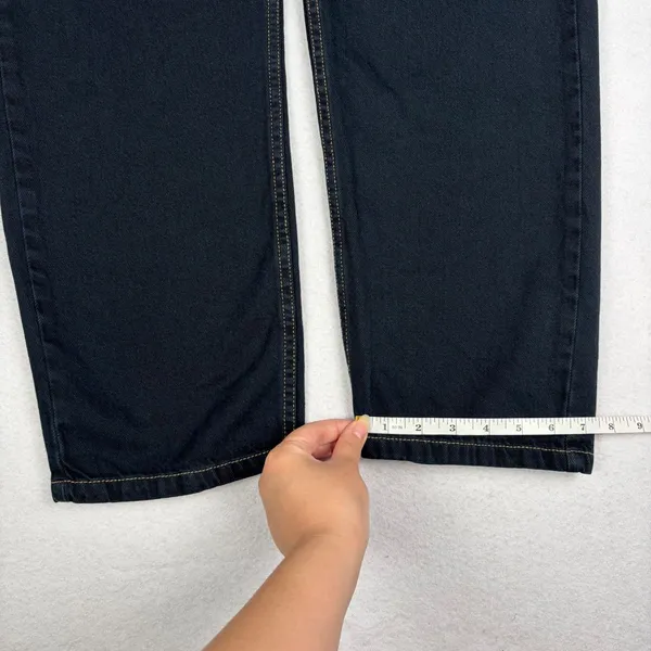Free People We The Free Ziggy Denim Overalls Women's S Navy Straight Leg Relaxed - Image 7