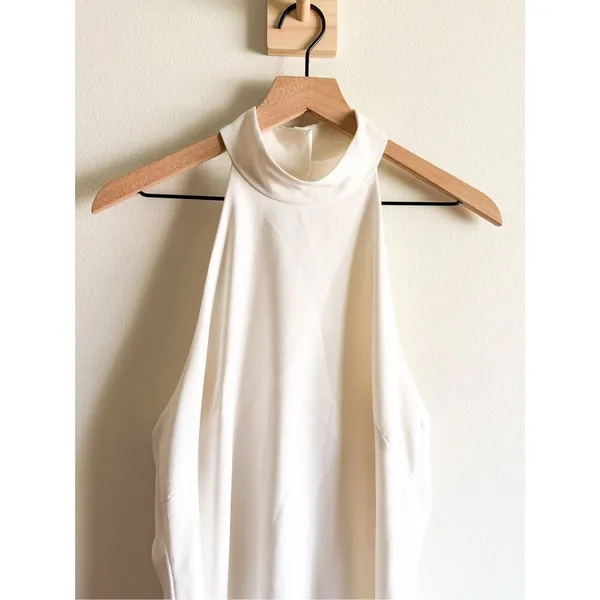Anthropologie BHLDN High-neck Bow-back Mini Dress Size M - Image 7