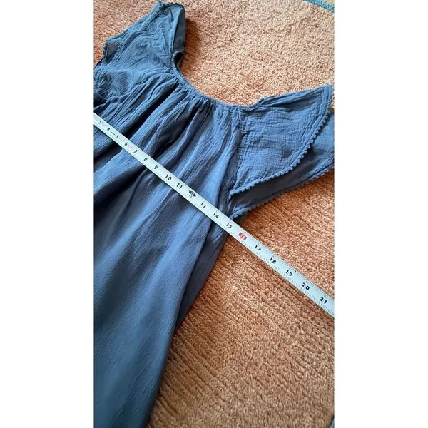 Polo Ralph Lauren Blue Flutter Sleeve Dress Adult XS Girls 12 - Image 2