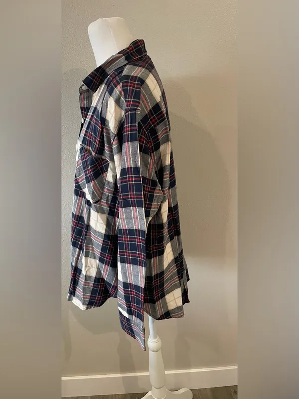 Aerie Off-Duty Plaid Flannel Button Down - Image 3
