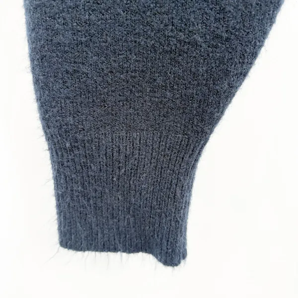 Allison New York Womens Navy Blue Wool Blend Tassel Knit Joggers Pants Size S - Image 7