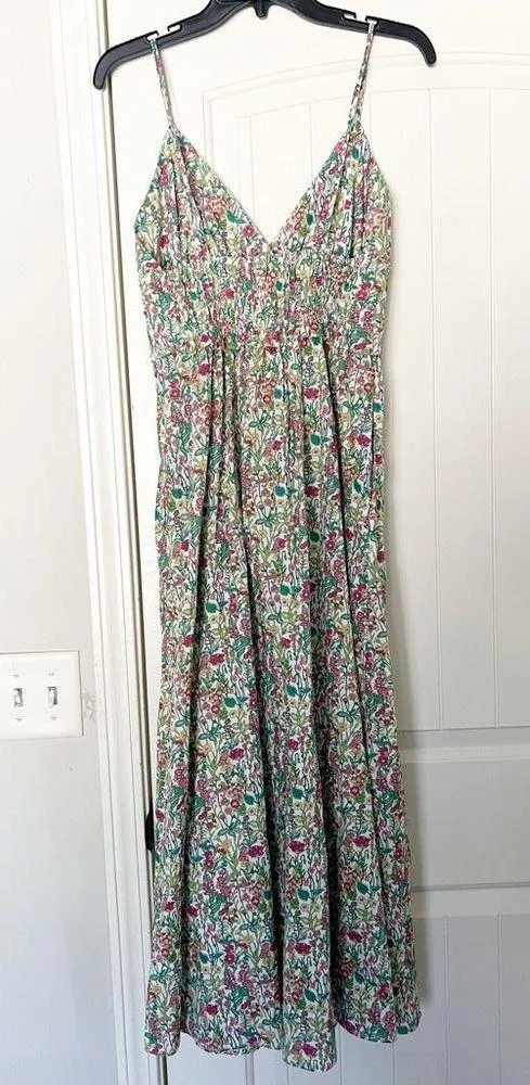 J. Crew V-neck Smocked-waist Dress in Liberty® Fabric - Image 6