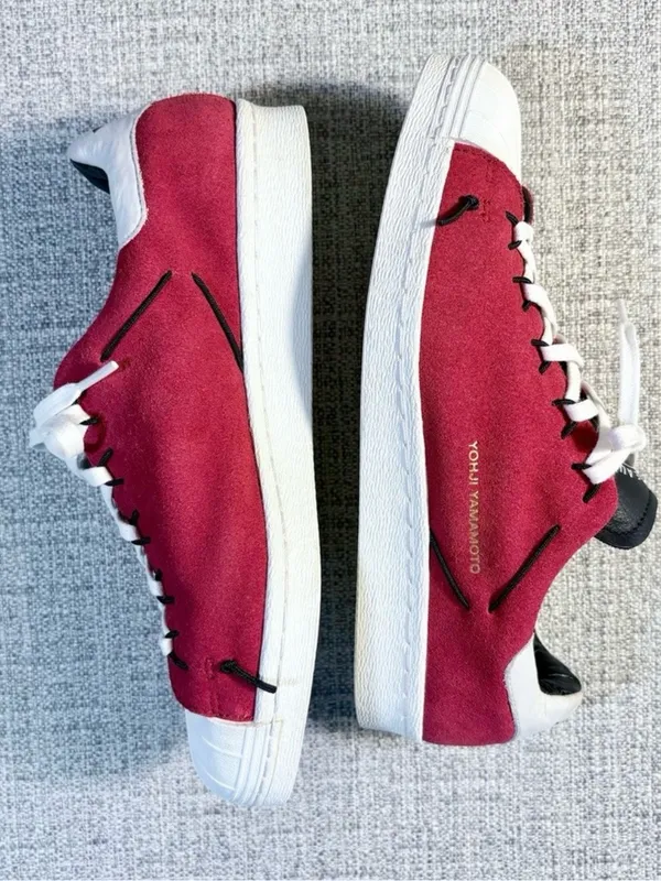 💥Adidas Y-3 Yohji Yamamoto Super Knot Chili Pepper Red Suede Sneakers W 6.5🧡 - Image 7
