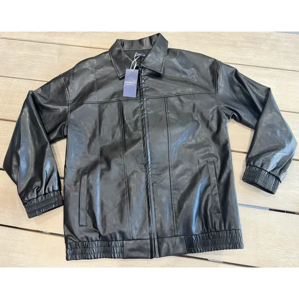 Sampeel Faux Leather Women’s Jacket‎ Medium Motorcycle Jacket Bomber Coat Winter - Image 12