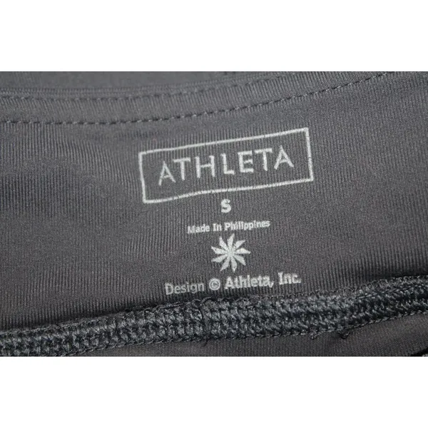 Womens Athleta Kick Booty Flare Leg Yoga Pants Leggings Gray Nylon Size Small S - Image 4