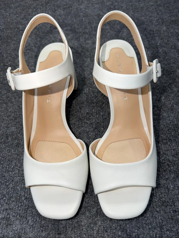 Alex Marie Elizabeth Leather d'Orsay Dress Sandals/Open-Toe Slingback Heels - Image 2
