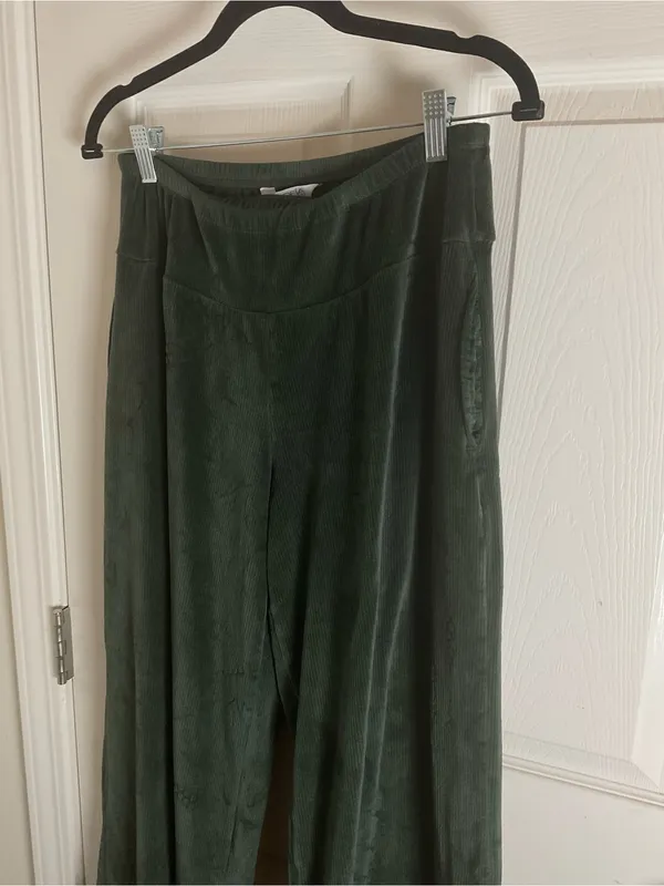 Sofia Intimates Sofia Vergara Corduroy Fleece Robe Wide Leg Pants Lounge Set M - Image 9