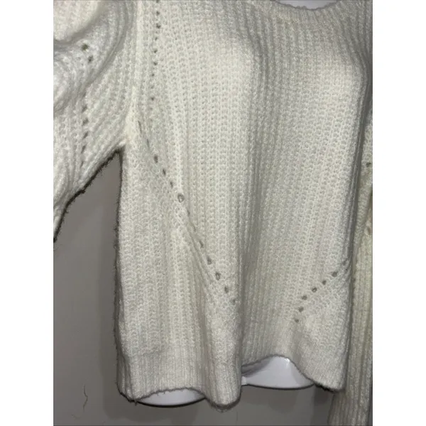 Sugarlips Womens Sz M Chunky Knit Puff Sleeve Sweater EUC - Image 13