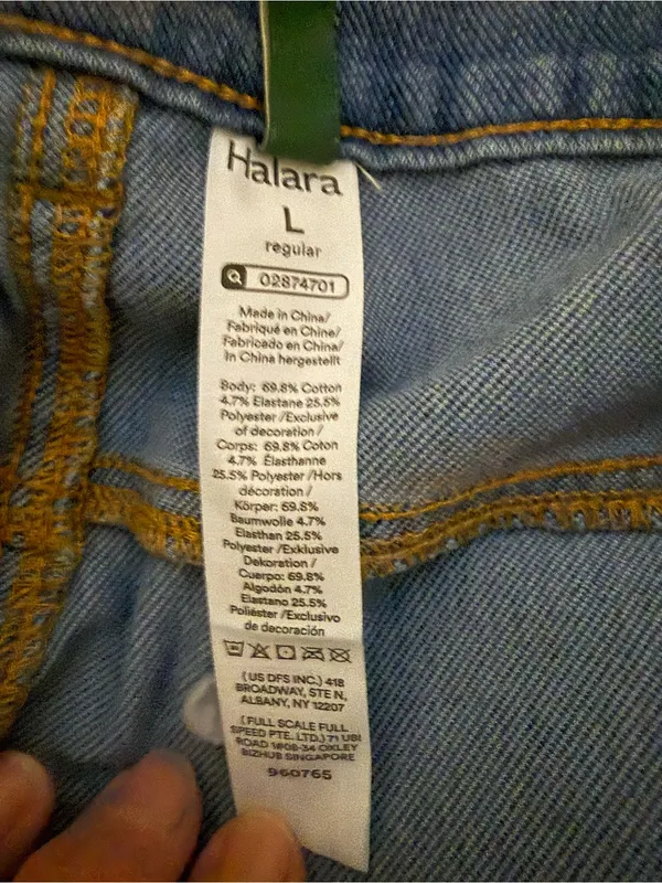 Halara Flex™ Mid Rise Barrel Leg Washed Casual Jeans - Image 10