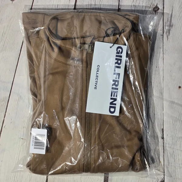 Girlfriend Collective Parker Seamed Jacket Sepia Brown‎ XS 6230-SEP-XS NWT - Image 10