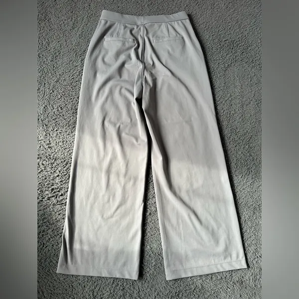 Halara Flex™ DayStretch High Waisted Pocket Straight Leg Work Pants Gray Medium - Image 4