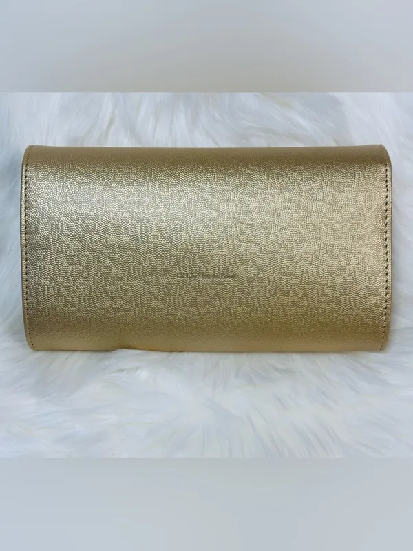 CXL by Christian Lacroix Glam Caviar Clutch in gold - Image 4