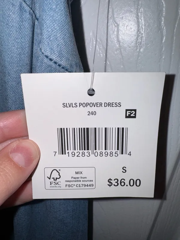 Denim Dress Blue - Image 2