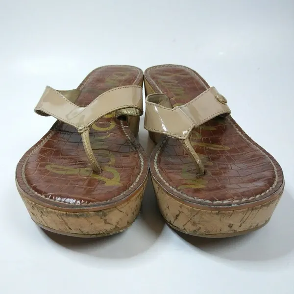 SAM EDELMAN Romy‎ 6.5M Thong Wedge Sandal - Image 4