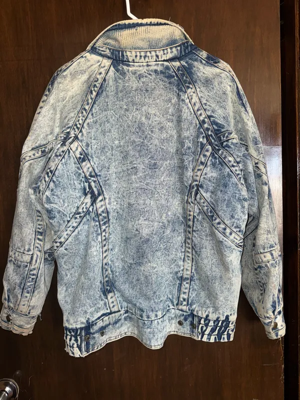 Vintage Retro Denim Jacket Blue Size M - Image 2