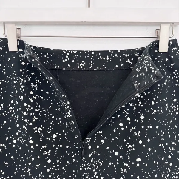 Kate‎ Spade Skirt Size 0 Dark Deer Dot Polka Speckled Print Old Money Retro - Image 4
