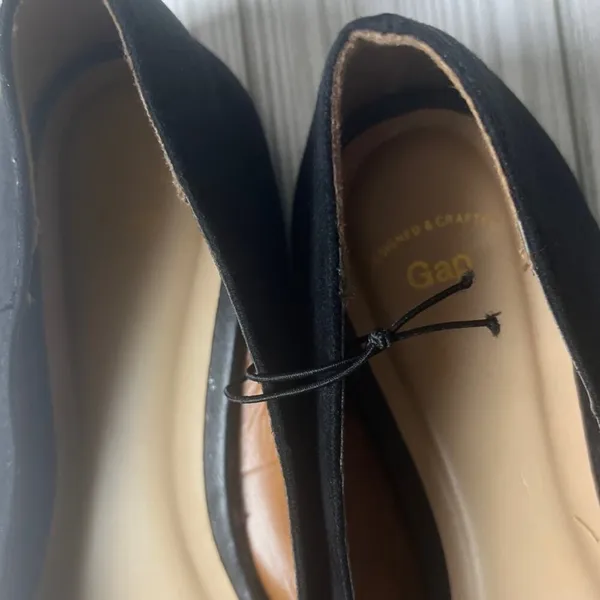 Gap Women’s Black and Animal Print Pointed Toe D’Orsay Ballet Flats Sz 7 - Image 7