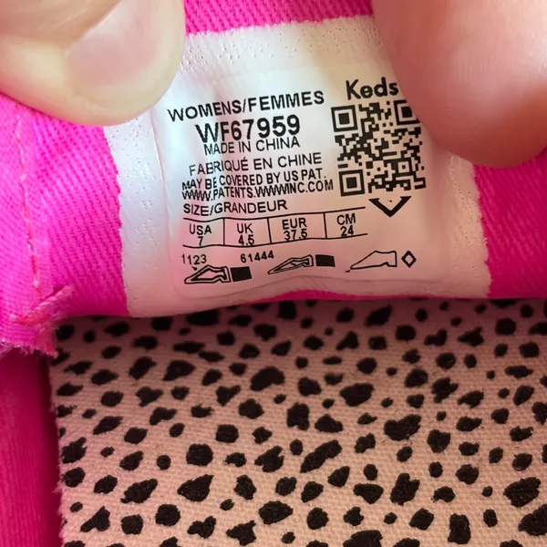 Keds Triple Up Neon Pink Linen Platform Sneakers WF67959 Womens 7 - Image 7