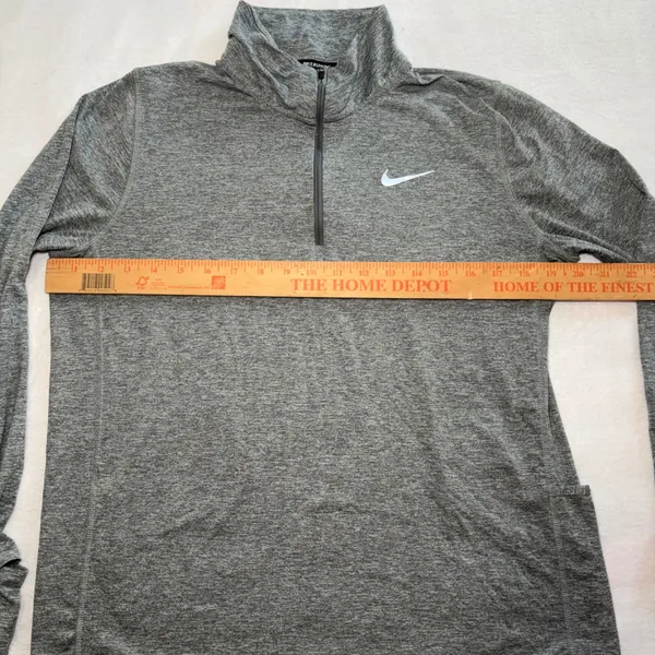 Nike Element Women's 1/2-Zip Running Top CU3220-084 Gray Size M Activewear - Image 3