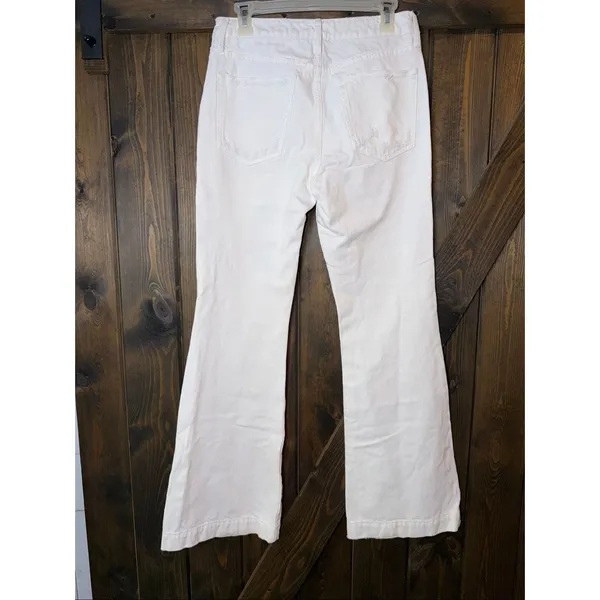 NSF Mid Rise Button Fly Straight‎ Distressed Flare Leg Jeans - Image 2