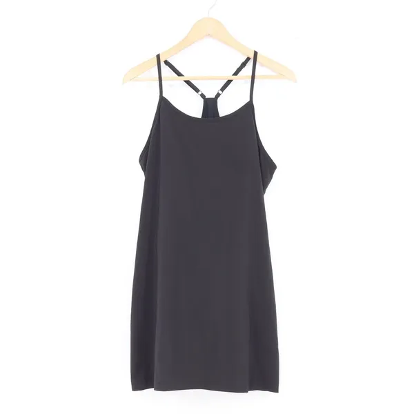 All in Motion Black Athletic Exercise Dress Built-in Shorts Pocket Large L - Image 3