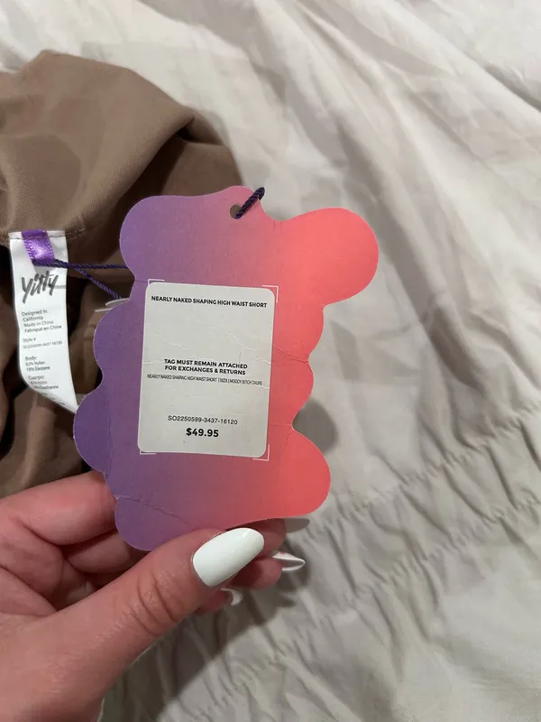 YITTY Nearly Naked Shaping High-Waisted Shorts Tan 1X/2X - Image 5