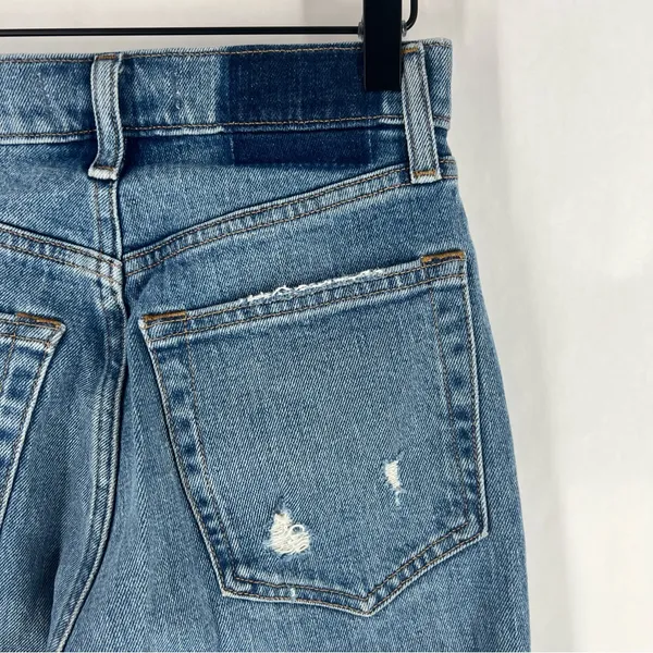 Abercrombie Curve‎ Love The 90s Straight Ultra High Rise Crisscross Waist Jean Size 2 - Image 8