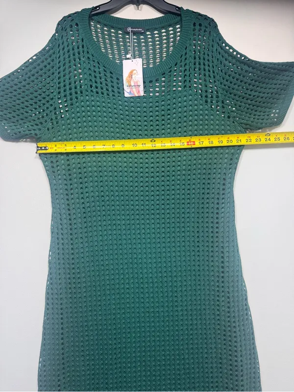 PRETTYGARDEN Eyelet Cover Up Dress Summer Vacation Resort Maxi Dress size XXL nw - Image 4