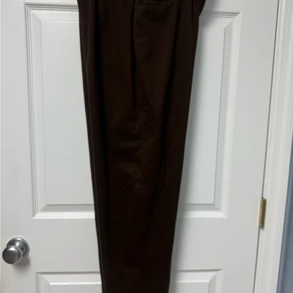Women's Classic Brown Straight Leg Pants Size 12 - Image 7