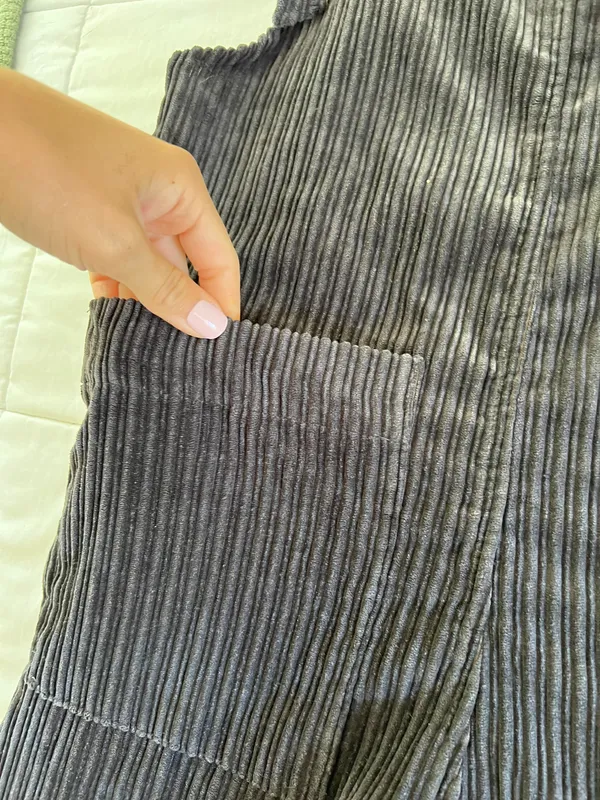 Pull & Bear Ribbed Corduroy Jumpsuit - Image 4