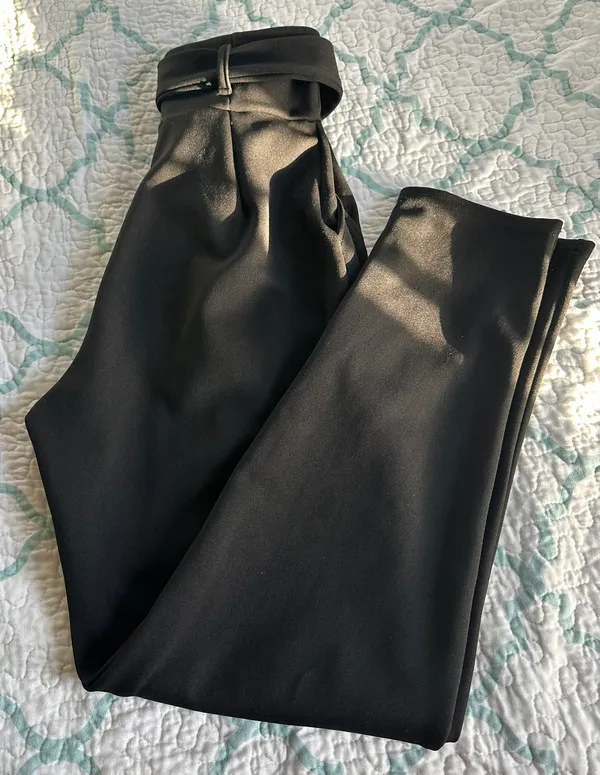 Pretty Little Thing Scuba Tie Waist Cigarette Pants - Image 3