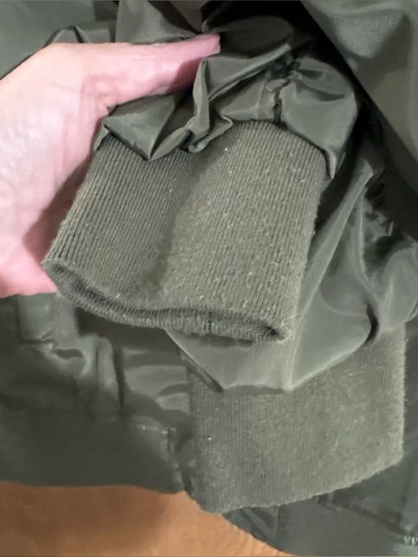 Steve Madden MADDEN NYC Bomber Jacket Juniors Misses Size Medium Olive Green - Image 3