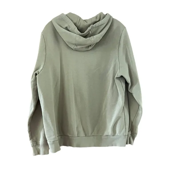 Adidas Womens Khaki Hoodie Sweatshirt Embroidered Logo - Image 4