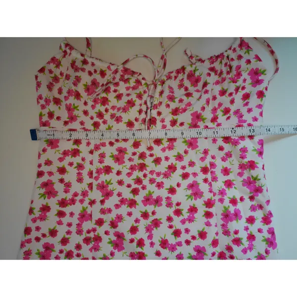 Princess Polly Womens Pink Ditsy Floral Tie Front Cami‎ Mini Dress Size 4 - Image 8