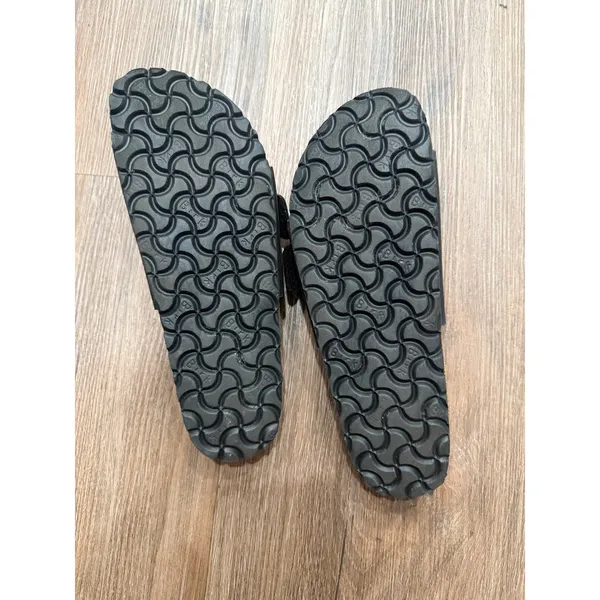 Birkenstock Madrid Black Birko-Flor Slide Sandals Womens 39 L8 M6 Regular Width - Image 6