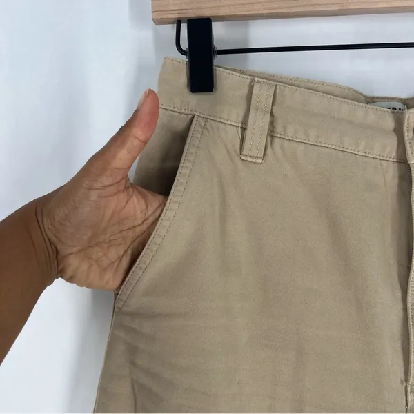 Sunday‎ Best Jaden Pant Khaki Chinos Mid Rise Straight Leg Organic Cotton Size 4 - Image 5