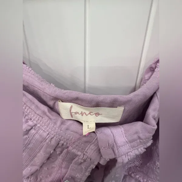 Fanco Ruffled Lavender Mini Dress - Image 3