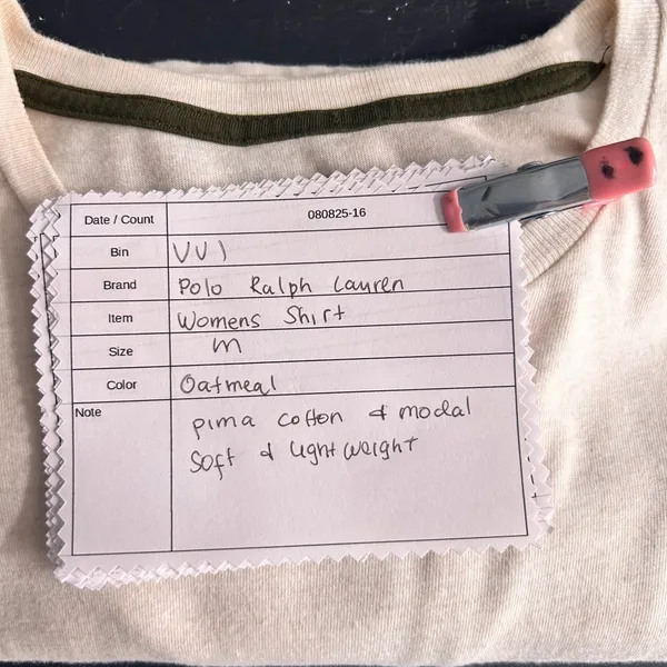 Polo Ralph‎ Lauren Shirt Cream Medium - Image 9