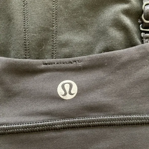 LULULEMON Both Ways Sports Bra Black Size 2 Medium Support Run Train - Image 5