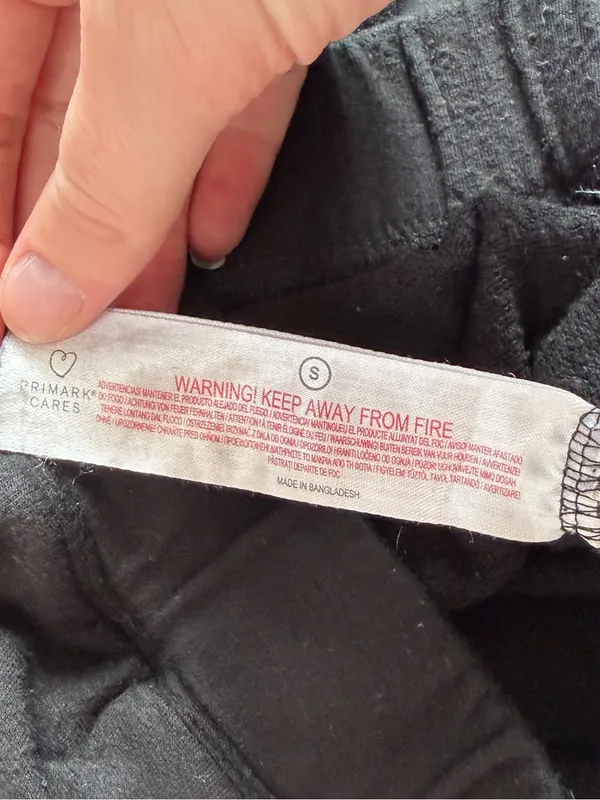 Primark Cares Women’s Wide-Leg Black Lounge Pants - Image 4