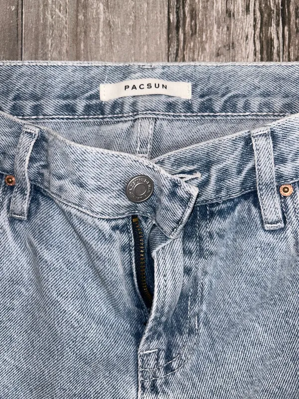 Pacsun low rise straight jeans, light wash size 26 - Image 5
